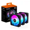 GIGABYTE AORUS EZ CHAIN FAN 120 (3-pack) moederbord 12 cm zwart 3 stuks