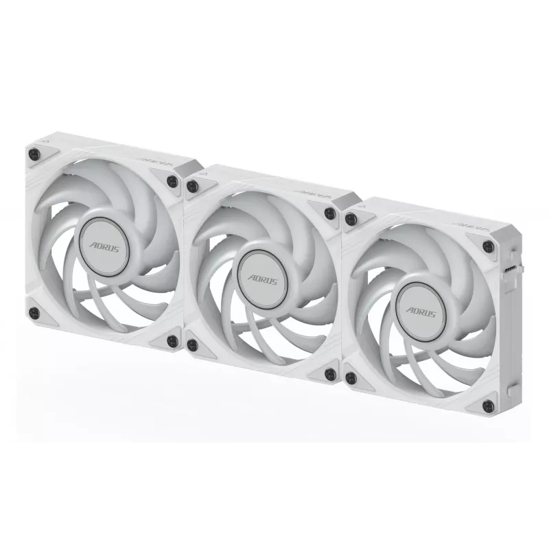 Gigabyte AORUS EZ CHAIN FAN 120 ICE behuizingsventilatoren, 3-pack, 120 mm, wit, GP-ECFAN1203 ICE