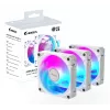 Gigabyte AORUS EZ CHAIN FAN 120 ICE behuizingsventilatoren, 3-pack, 120 mm, wit, GP-ECFAN1203 ICE