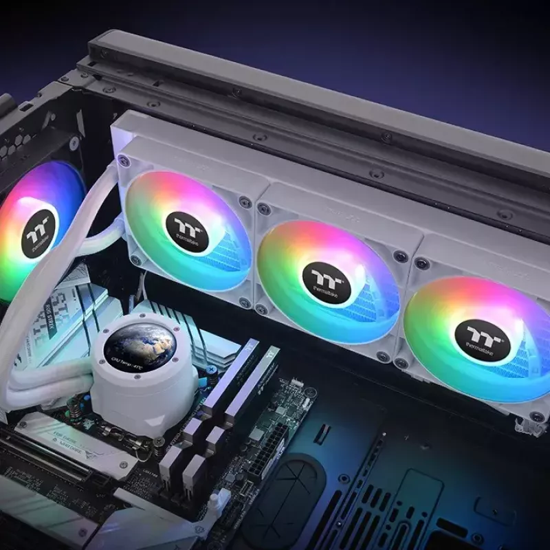 Vloeistofkoelsysteem Thermaltake TH360 V2 Ultra ARGB 36 cm wit
