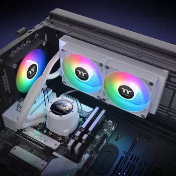 THERMALTAKE waterkoeling – TH240 V2 Ultra ARGB Sync all-in-one vloeistofkoeler – White Edition