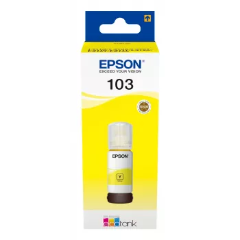 Epson 103, geel, Epson, Epson L5190 / L3156 / L3151 / L3150 / EcoTank L3110, 65 ml, inkjet, Indonesië
