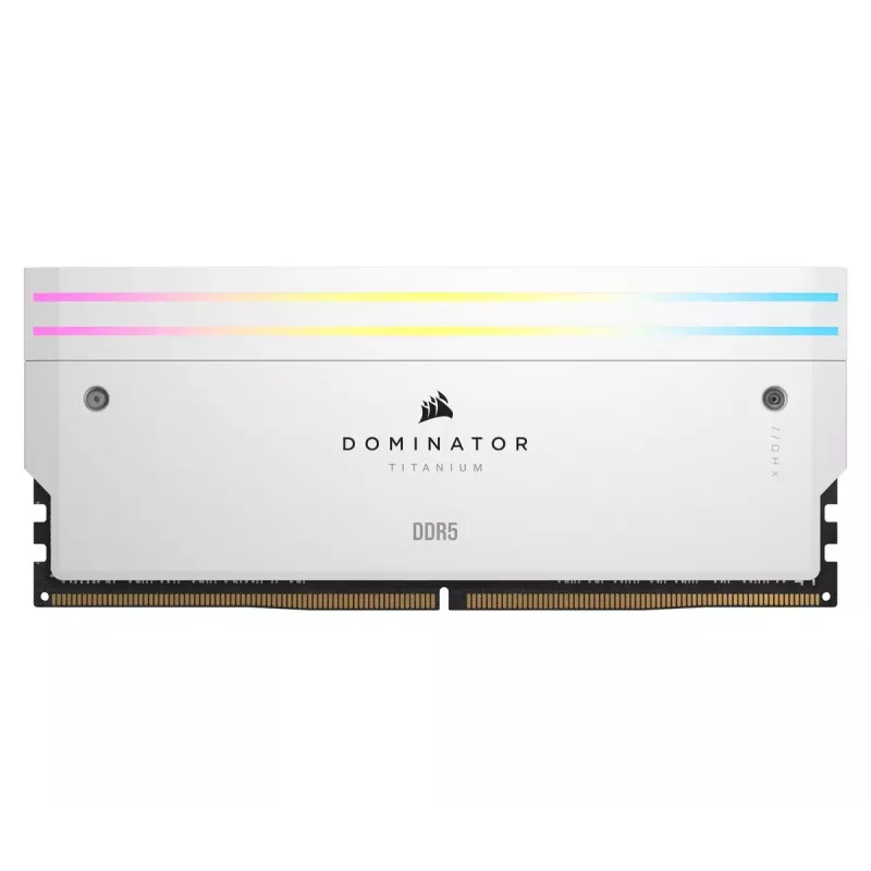 DIMM 64 GB DDR5-6000 (4x 16 GB) quad-kit, werkgeheugen wit, CMP64GX5M4B6000C36W, Dominator Titanium, INTEL XMP