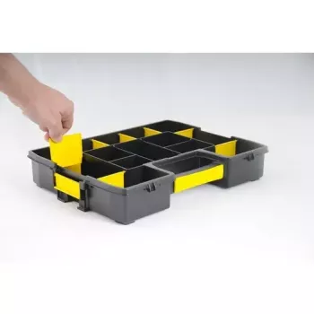 Kleine onderdelenkast Stanley Sortmaster Junior zwart/geel