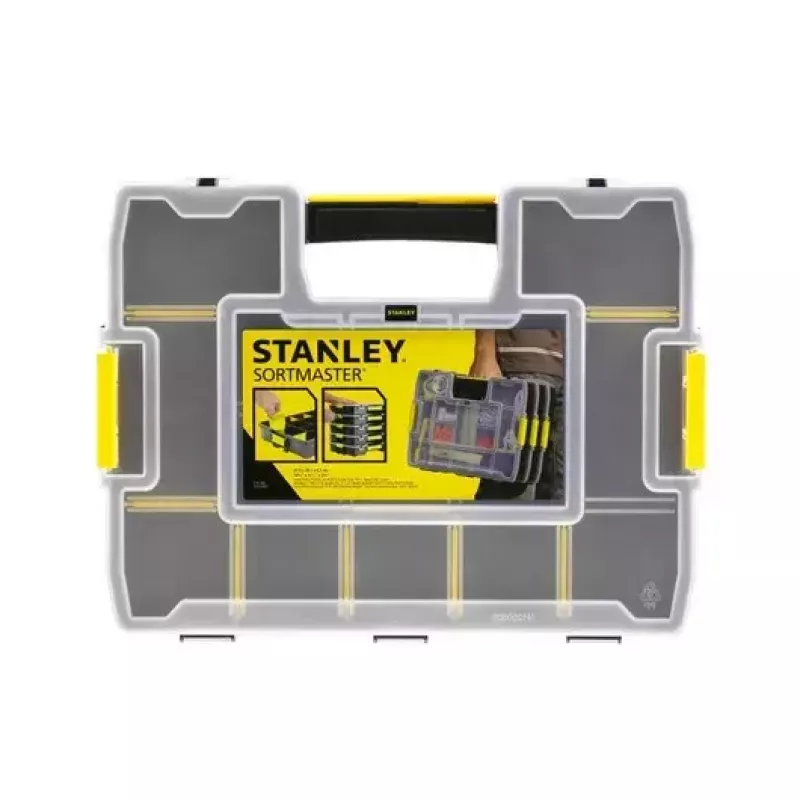 Kleine onderdelenkast Stanley Sortmaster Junior zwart/geel
