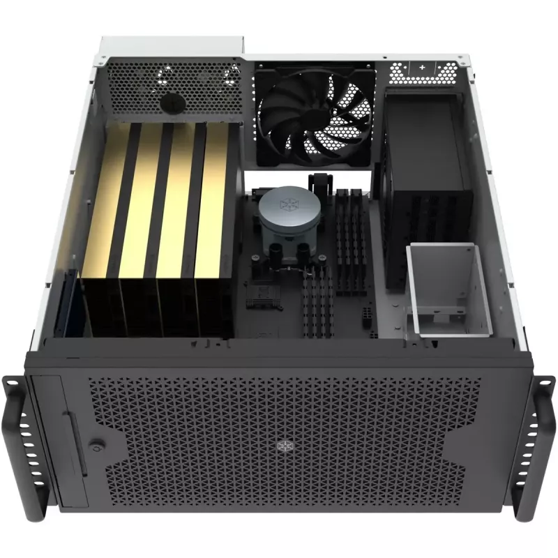 SILVERSTONE rack-behuizing RM53-502 — 19-inch serverrack-chassis, zwart