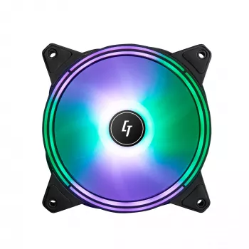 Chieftec NF-1225RGB computerkoelsysteem computerbehuizingventilator 12 cm zwart 1 stuk