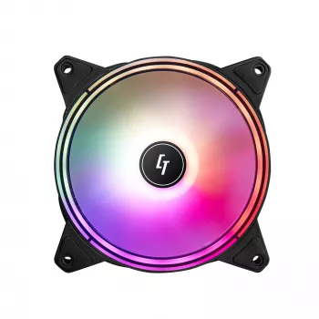Chieftec NF-1225RGB computerkoelsysteem computerbehuizingventilator 12 cm zwart 1 stuk