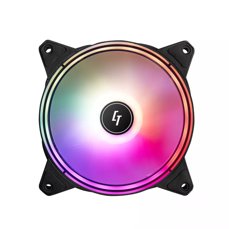 Chieftec NF-1225RGB computerkoelsysteem computerbehuizingventilator 12 cm zwart 1 stuk