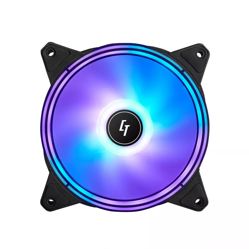 Chieftec NF-1225RGB computerkoelsysteem computerbehuizingventilator 12 cm zwart 1 stuk