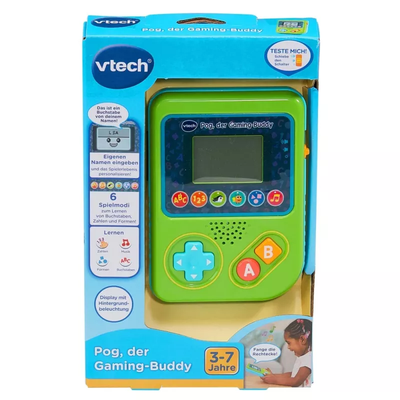 VTech 621204, 3 jaar, 190 g, groen VTech 621204. Aanbevolen minimumleeftijd: 3 jaar. Gewicht: 190 g. Productkleur: groen