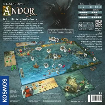 Kosmos 692346 Legends of Andor Deel II: De reis naar het noorden uitbreiding voor bordspel, 2–4 spelers, 90 min, vanaf 10 jaar