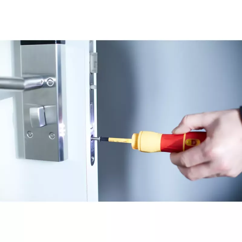 Accuschroevendraaier Wiha 44318 rood geel