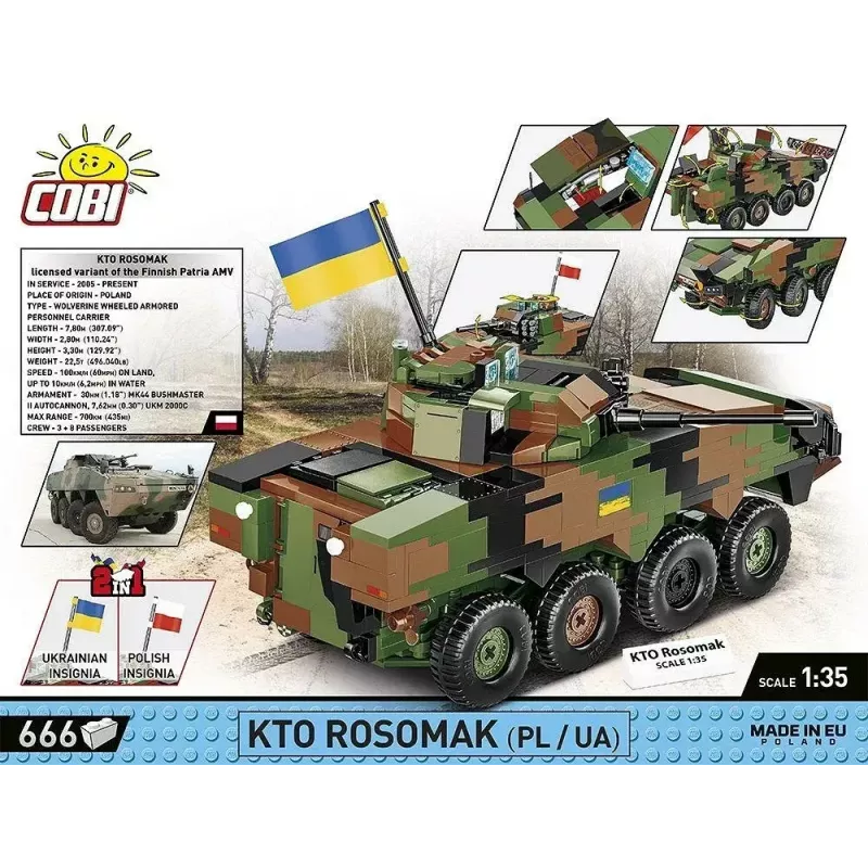 Bouwmodel Cobi Armed Forces KTO Rosomak 2-in-1 (COBI-2629)