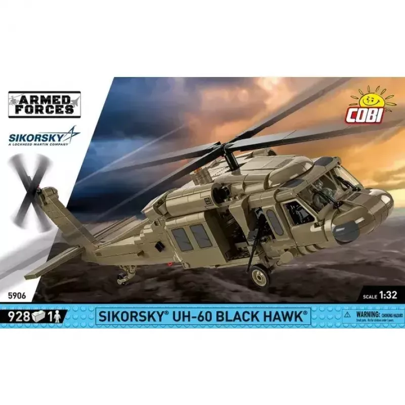 Bouwset Cobi Sikorsky UH-60 Black Hawk 928 blokken, model COBI-5906