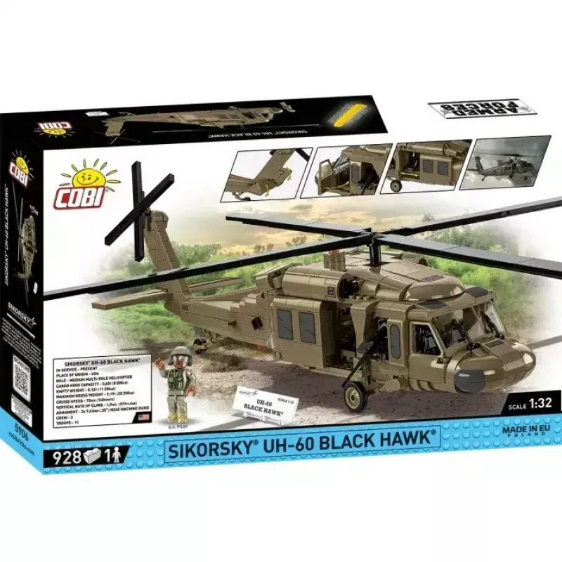 Bouwset Cobi Sikorsky UH-60 Black Hawk 928 blokken, model COBI-5906