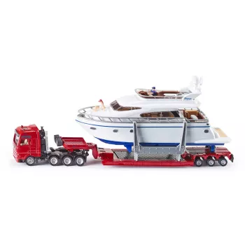 Siku zwaartransport met yacht, zwaartransport-model, voorgemonteerd, 1:87, jongen/meisje, 3 jaar, 99 jaar