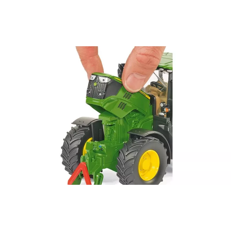 Siku John Deere 6210R, tractormodel, 3 jaar, metaal, kunststof, zwart, groen