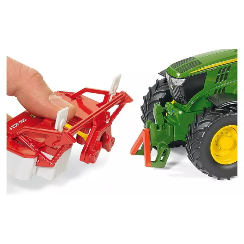 Siku John Deere 6210R, tractormodel, 3 jaar, metaal, kunststof, zwart, groen