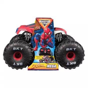 Monster Jam Marvel Mega Spider-Man RC monstertruck, offroad, meer dan 60 cm lang, schaal 1:6, superheldenspeelgoed voor jongens en meisjes vanaf 4 jaar