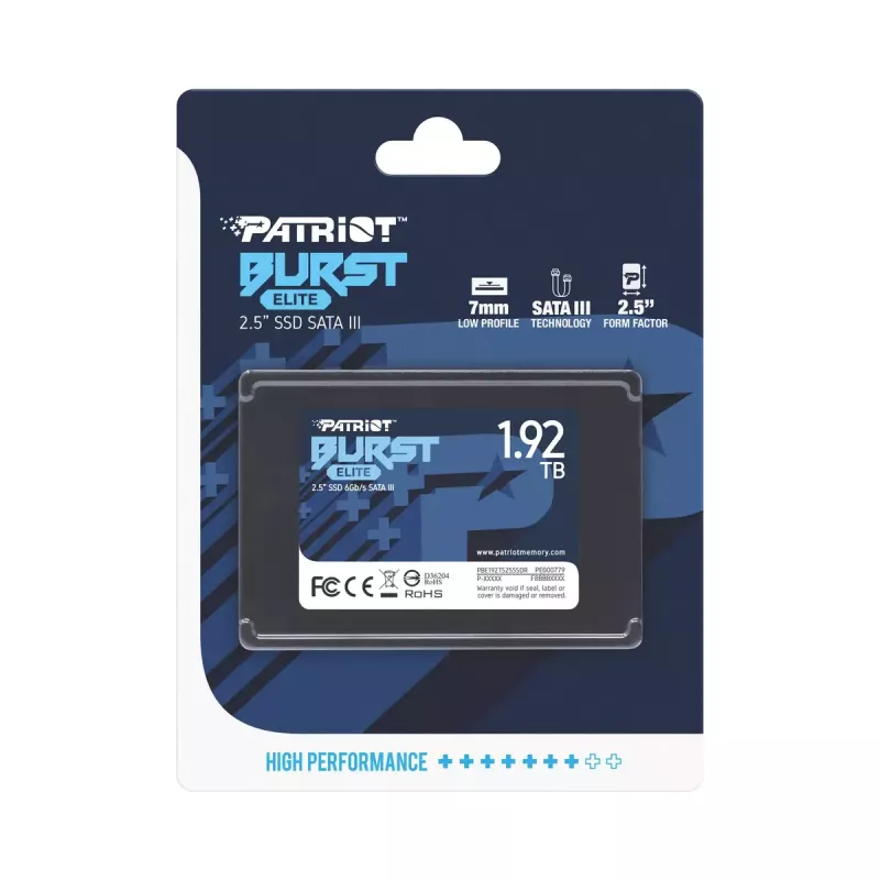SSD Patriot Burst Elite 1,92TB 2,5 inch SATA 3.0 PBE192TS25SSDR