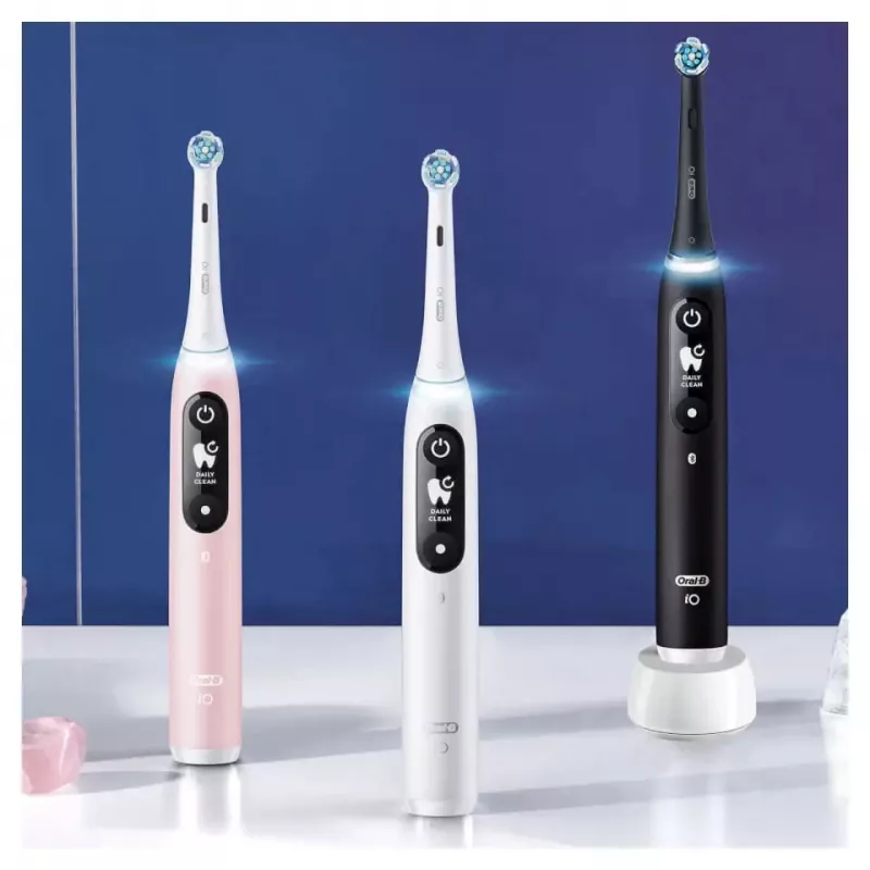 Oral-B iO Duo volwassenen triltandenborstel zwart, rosé