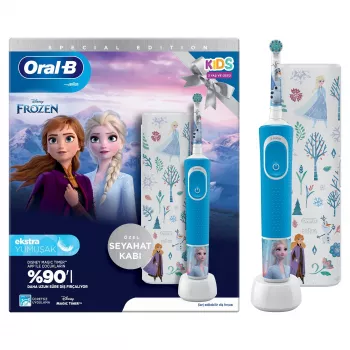 Oral-B Vitality Pro Frozen kindertandenborstel zwart, grijs