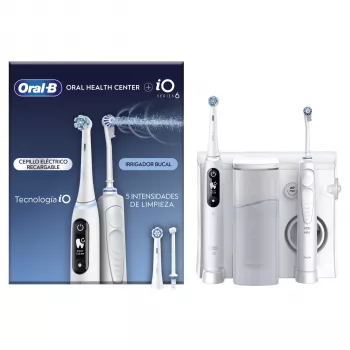 Roterend-oscilerende tandenborstel Oral-B iO6 White volwassenen accu 2 borstelkoppen