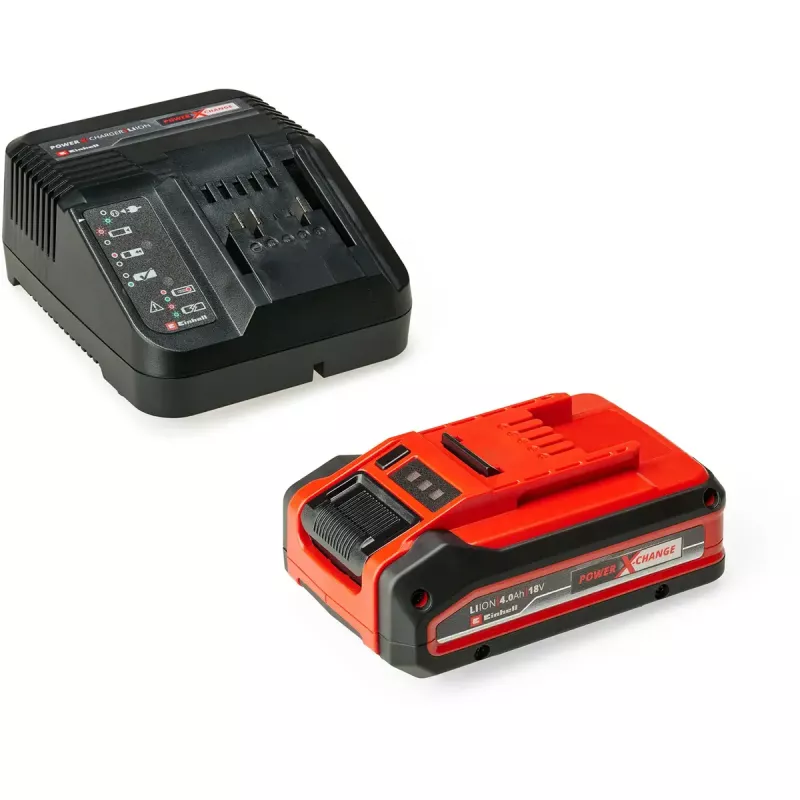 Accu-haakse slijper EINHELL AXXIO 18/125, 18V, 125 mm schijf, Li-Ion Plus 4,0 Ah