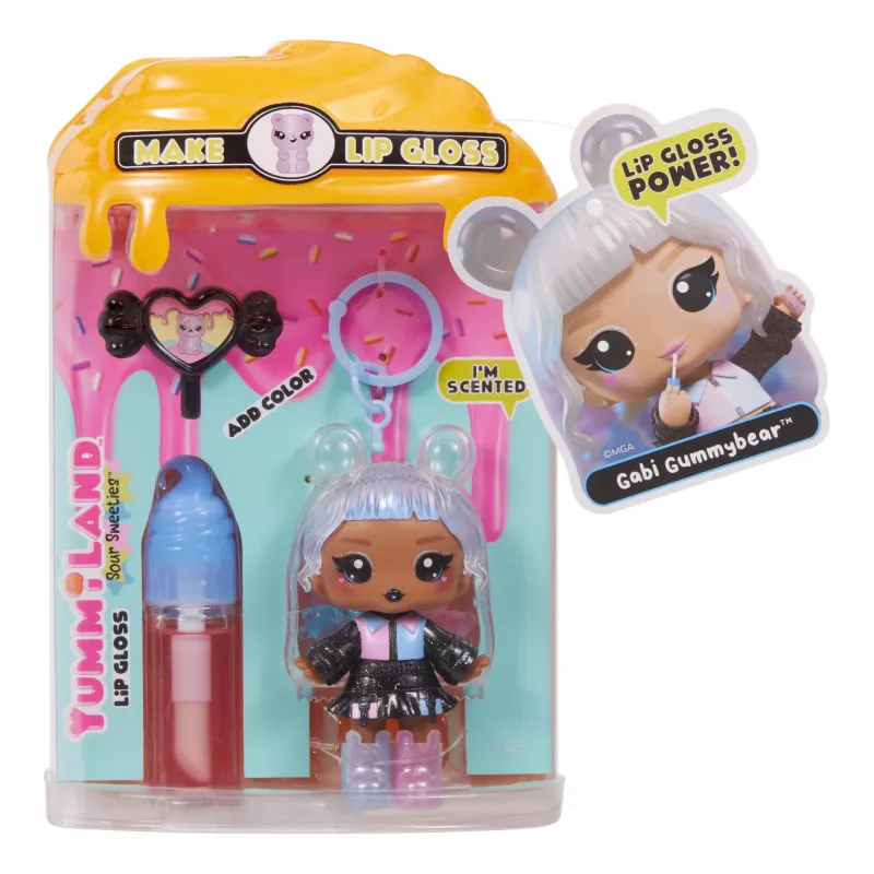 MGA Entertainment Yummiland Lip Gloss-poppop Sour Sweeties - Gabi Gummybear