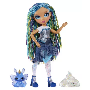 Rainbow High Rainbow Shimmers met slime modepop - Skyler (blauw)