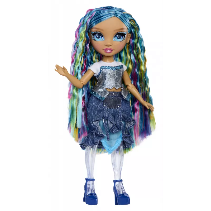Rainbow High Rainbow Shimmers met slime modepop - Skyler (blauw)