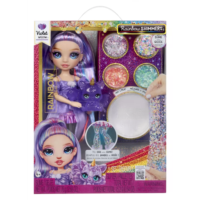 Rainbow High Rainbow Shimmers met slijm modepop - Violet (paars)