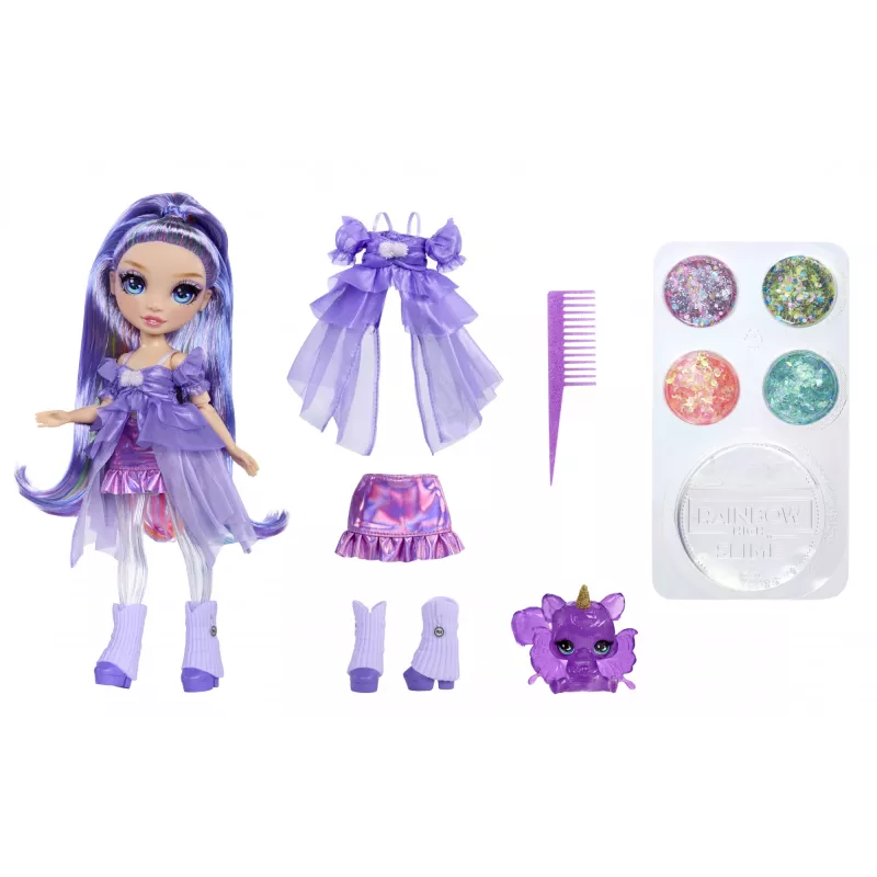 Rainbow High Rainbow Shimmers met slijm modepop - Violet (paars)