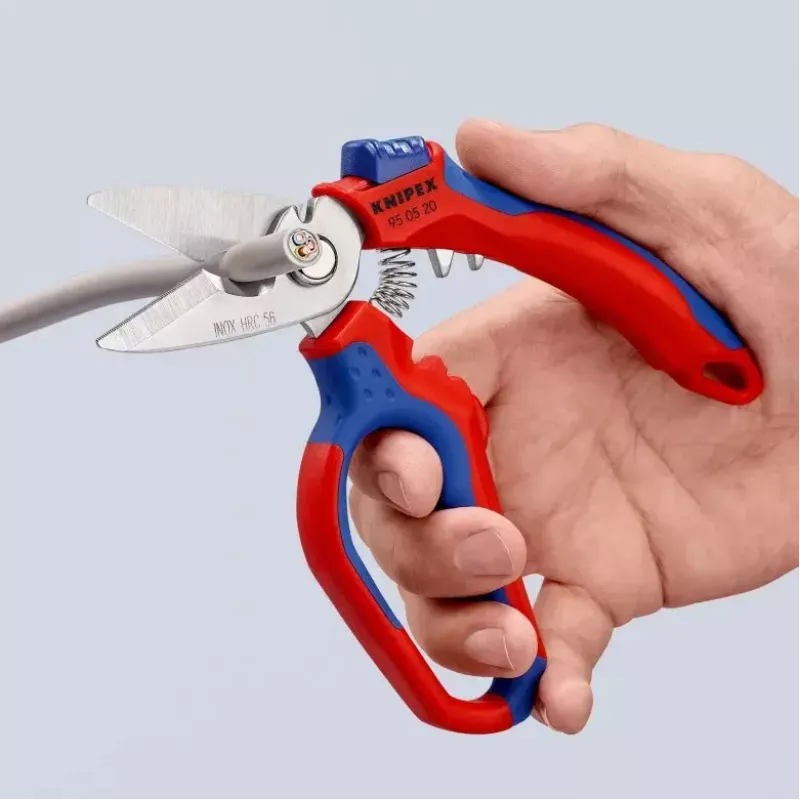 Knipex 95 05 20 SB tang roestvrij staal kunststofgreep blauw rood