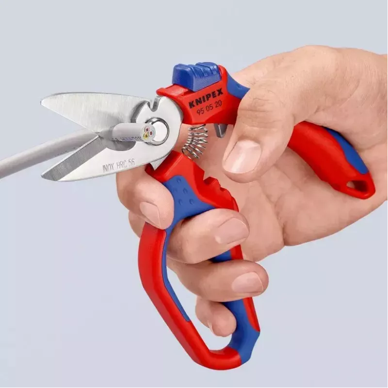 Knipex 95 05 20 SB tang roestvrij staal kunststofgreep blauw rood