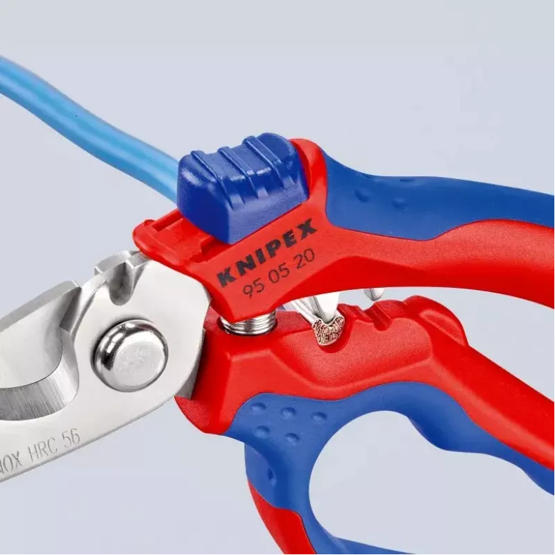 Knipex 95 05 20 SB tang roestvrij staal kunststofgreep blauw rood