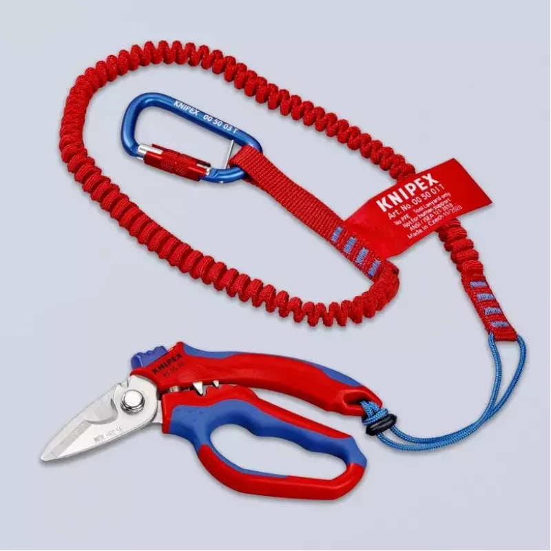 Knipex 95 05 20 SB tang roestvrij staal kunststofgreep blauw rood