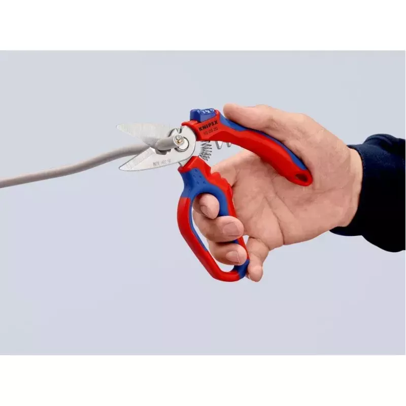 Knipex 95 05 20 SB tang roestvrij staal kunststofgreep blauw rood