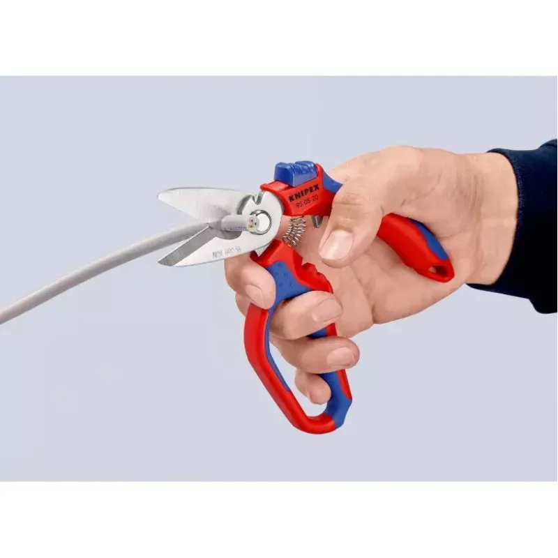 Knipex 95 05 20 SB tang roestvrij staal kunststofgreep blauw rood