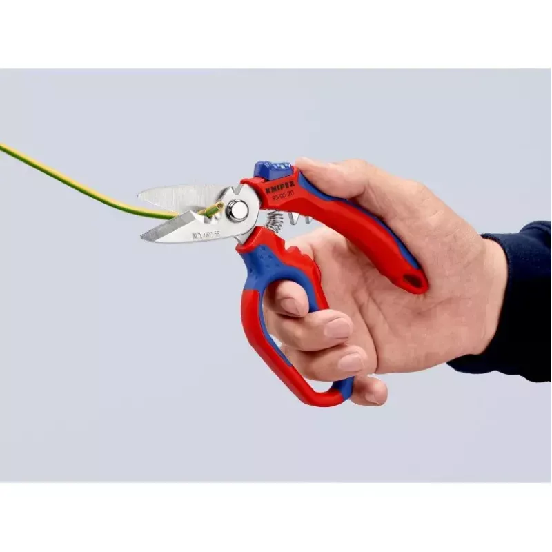 Knipex 95 05 20 SB tang roestvrij staal kunststofgreep blauw rood
