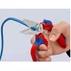 Knipex 95 05 20 SB tang roestvrij staal kunststofgreep blauw rood