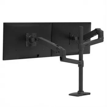 ERGOTRON LX dual stacking arm, hoge paal (matzwart)