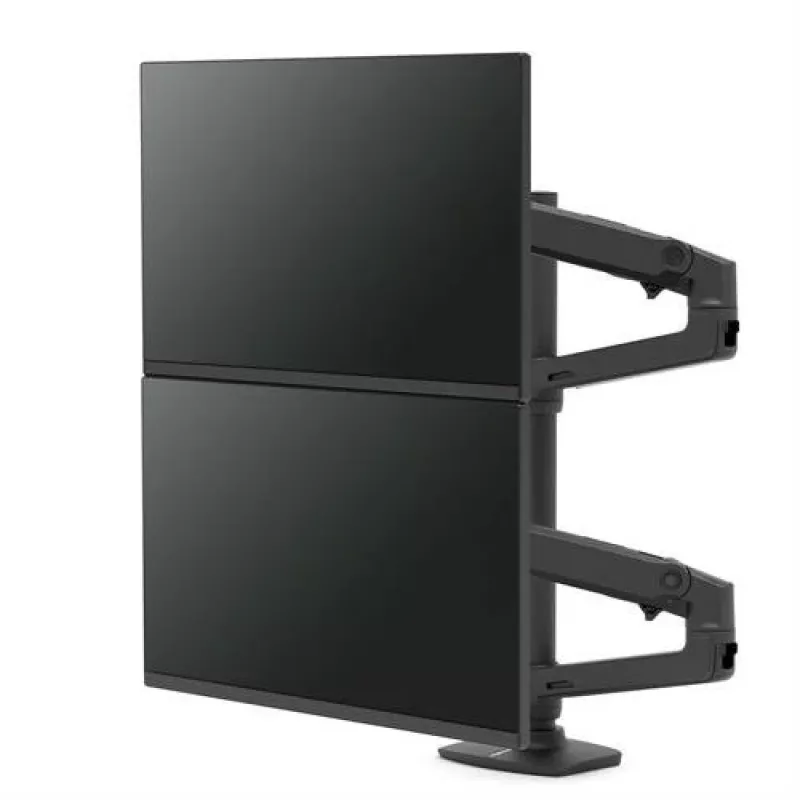 ERGOTRON LX dual stacking arm, hoge paal (matzwart)