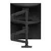 ERGOTRON LX dual stacking arm, hoge paal (matzwart)