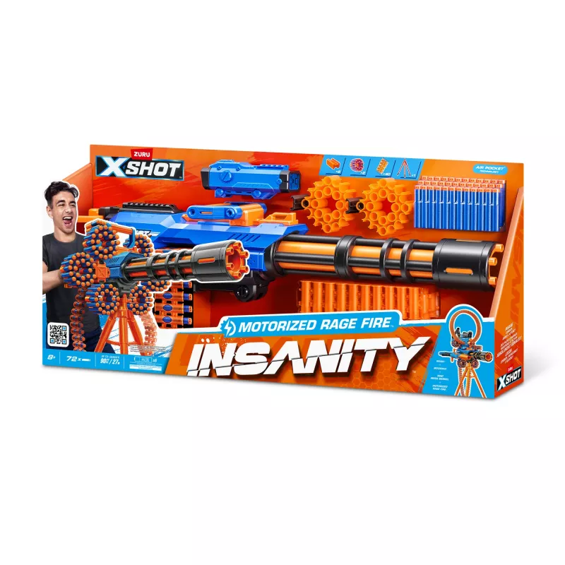 XSHOT Insanity Motorized Rage Fire (72 pijltjes) ZURU