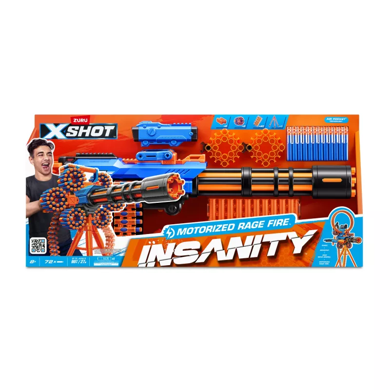 XSHOT Insanity Motorized Rage Fire (72 pijltjes) ZURU