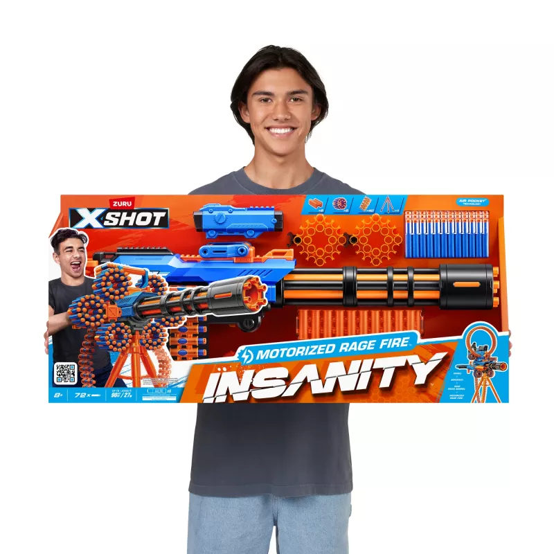 XSHOT Insanity Motorized Rage Fire (72 pijltjes) ZURU