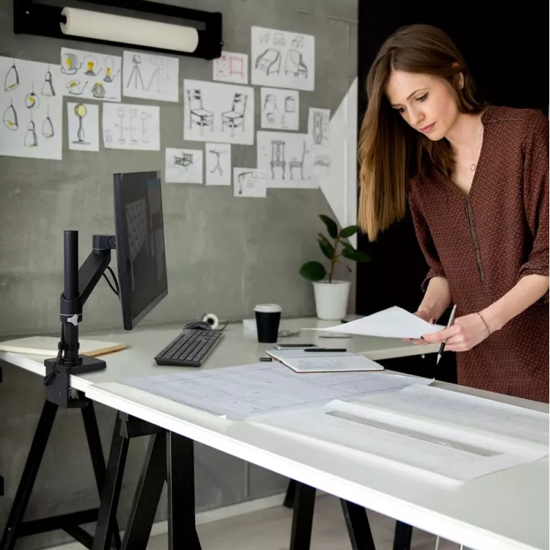ERGOTRON NX monitorarm - matzwart