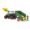 Tractor met aanhanger Schleich FARM WORLD 42608 zwart groen rood geel